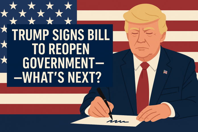 Trump Signs the Bill to Reopen the Government Trump Signs the Bill to Reopen the Government