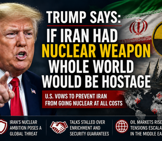Trump Warns Nuclear-Armed Iran Could Hold World ‘Hostage’ Trump Warns Iran