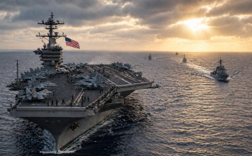 U.S. Aircraft Carrier Set to Leave Middle East in Sign of Possible De-escalation U.S. Aircraft Carrier Set to Leave Middle East