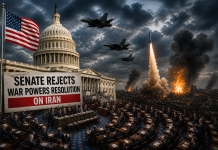 Senate rejects war powers resolution as Iran’s supreme leader issues defiant warning Senate rejects war powers resolution