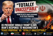 Trump Slams Iran’s Response to US Peace Proposal as ‘Totally Unacceptable’ Trump Slams Iran’s Response