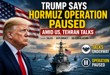 Trump says Hormuz operation paused amid U.S.- Iran talks rump says Hormuz operation paused amid US, Tehran talks
