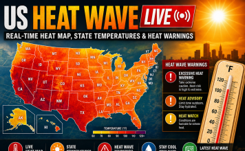 US Heat Wave LIVE: Real-Time Heat Map, State Temperatures & Heat Warnings