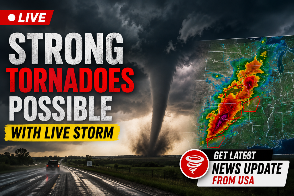 Strong Tornadoes Possible as Severe Storms Threaten Central US