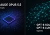 Claude Opus 5.5 and OpenAI GPT-6 Sol/Luna: Same-Day Cheaper Model Duel Split graphic with chip motif for Claude Opus 5.5 and neural mesh for GPT-6 Sol and Luna