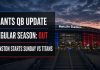 Jaxson Dart Knee Surgery: Giants Turn to Jameis Winston MetLife Stadium exterior with Giants QB update card showing regular season out and Winston starts Sunday