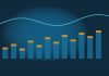 What Are Nonfarm Payrolls, and Why Do Markets Watch Them? Abstract navy chart with teal bars capped in gold and a cyan trend line above, suggesting rising payroll employment without showing real data labels