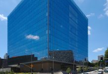 FBI Arrests Irvine Woman Accused of Surveilling Taiwan President’s Son Glass-walled First Street U.S. Courthouse in downtown Los Angeles at First Street and Broadway