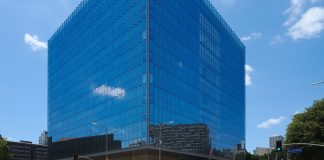 FBI Arrests Irvine Woman Accused of Surveilling Taiwan President’s Son Glass-walled First Street U.S. Courthouse in downtown Los Angeles at First Street and Broadway
