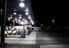 Trump Opens Red-Dyed Diesel to Highways, Defers Federal Tax Through Dec. 31 Diesel pumps under a lit canopy at a Flying J truck stop at night, with a semi-truck parked nearby