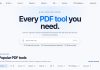 PDFHope: A Complete Guide to Editing, Converting, and Managing PDF Files Online PDFHope homepage showing its PDF tool search bar and popular PDF tools categories
