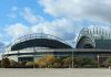 Brewers Beat Dodgers 2-1 in NLCS Game 1 as Turang Homers, Bullpen Holds Exterior of American Family Field, home of the Milwaukee Brewers, with its roof closed in Milwaukee, Wisconsin.