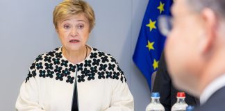 IMF Chief Warns AI Is a Slow-Moving Tsunami for Global Jobs IMF Managing Director Kristalina Georgieva speaking during a visit to the European Commission