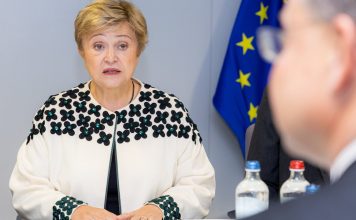 IMF Chief Warns AI Is a Slow-Moving Tsunami for Global Jobs IMF Managing Director Kristalina Georgieva speaking during a visit to the European Commission