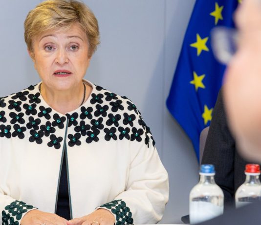 IMF Chief Warns AI Is a Slow-Moving Tsunami for Global Jobs IMF Managing Director Kristalina Georgieva speaking during a visit to the European Commission