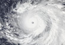 Super Typhoon Champi Nears Category 5 After Narrow Miss of Guam Satellite view of Super Typhoon Champi's clear eye and spiral cloud bands over the Philippine Sea