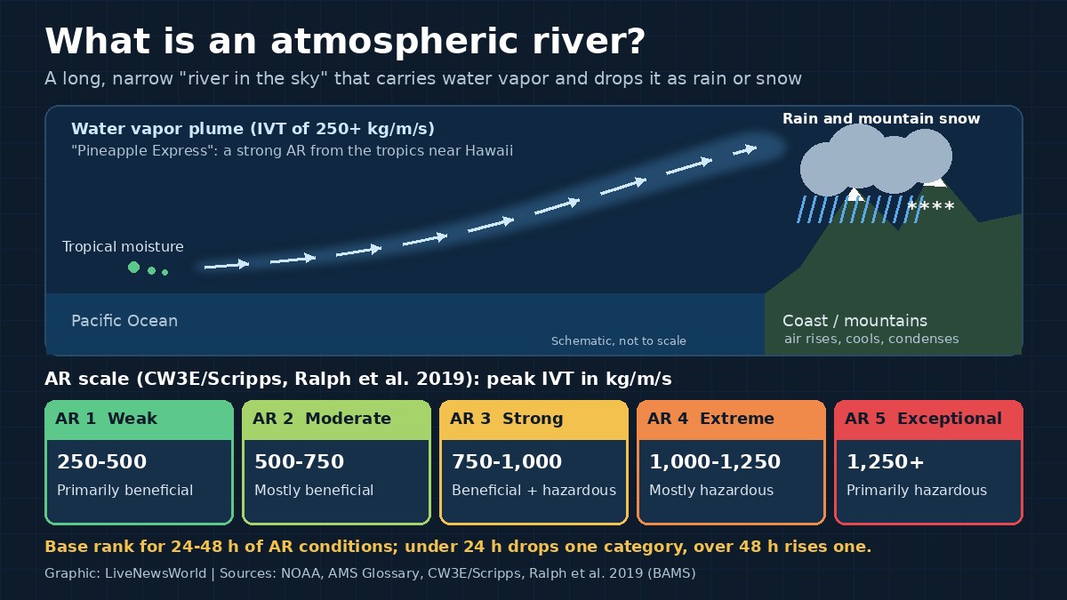 What Is an Atmospheric River? AR Scale and Flood Risk